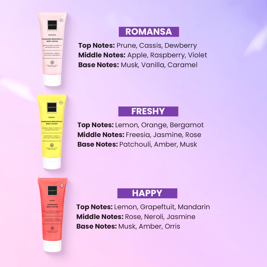 Scarlett Whitening Body Lotion Mencerahkan - Kemasan Baru Tube 180ml - Gambar 3