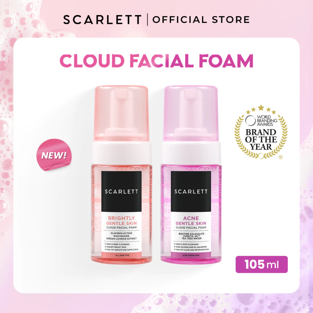 Scarlett Whitening Cloud Facial Foam