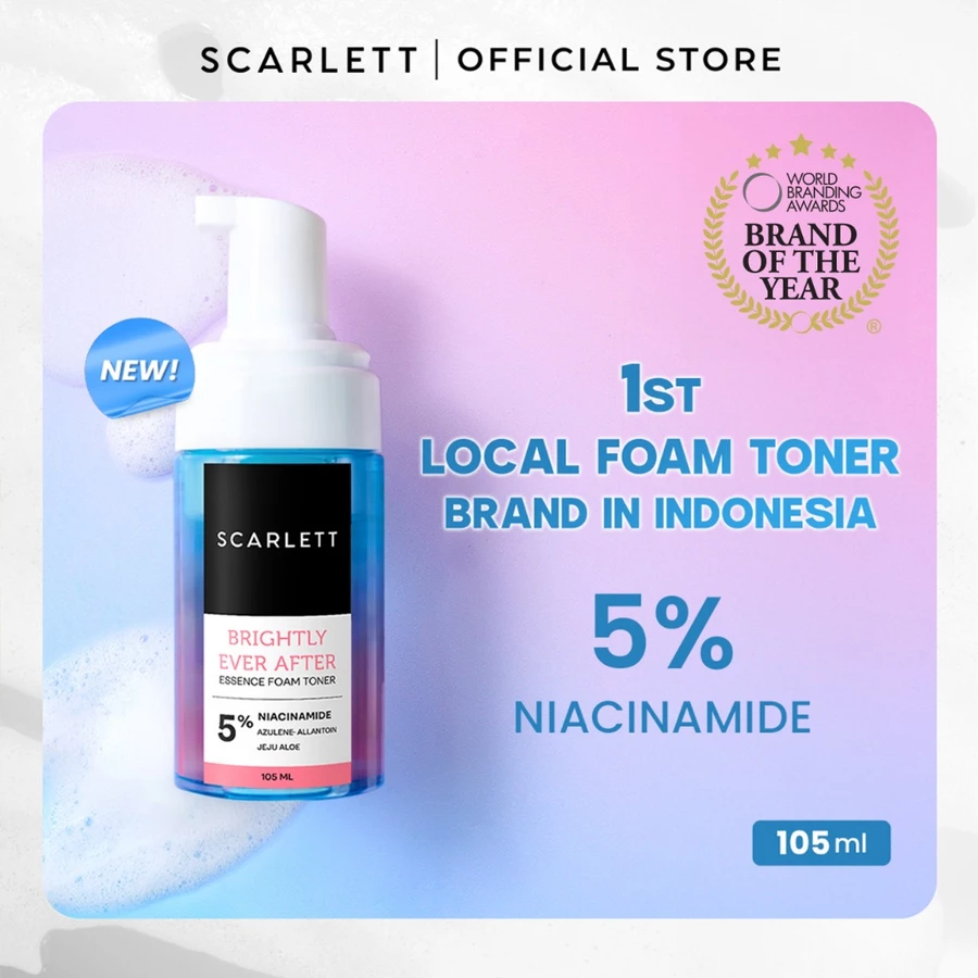 Scarlett Whitening Brightly Ever After Essence Foam Toner